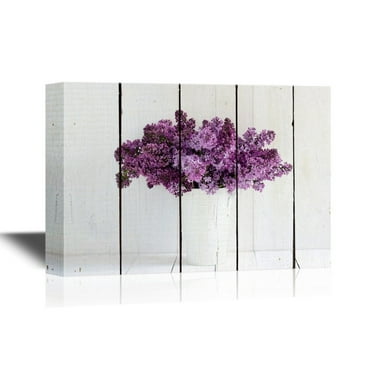 24x36 inches wall26 Canvas Wall Art Two Purple Tulip Flower Petals